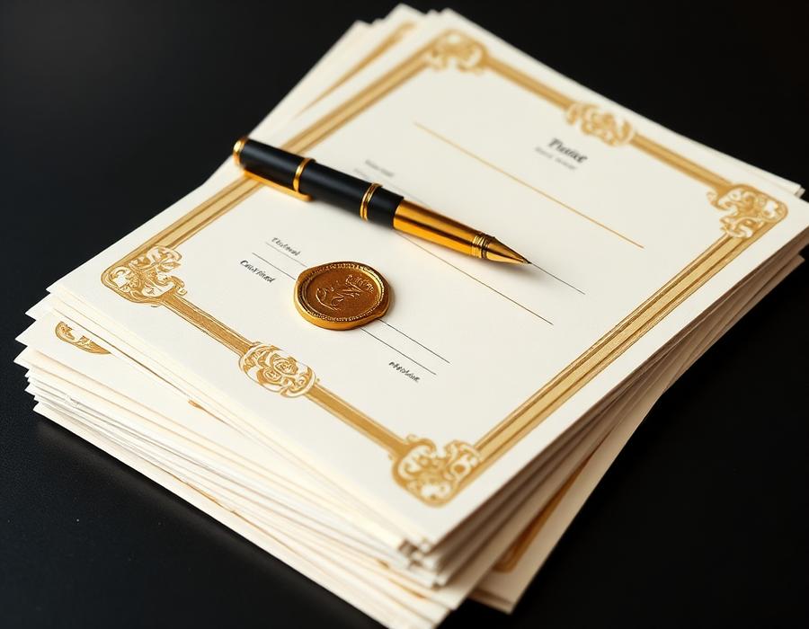 Mockup dos certificados imprimíveis do Casal Investigador